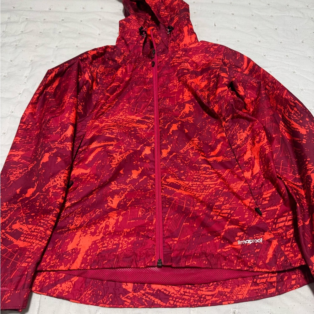 adidas Pink Mesh Outdoor Jacket with Logo Trim
